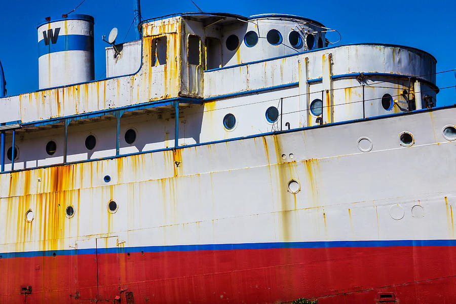 Rusting Cruise Liner Photograph by Garry Gay