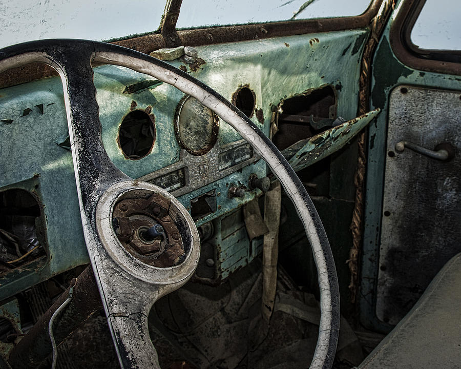 Rusting Green Pickup Truck Photograph by Phil Cardamone