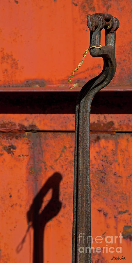 Rusting Lever-Signed-#2024 Photograph by J L Woody Wooden