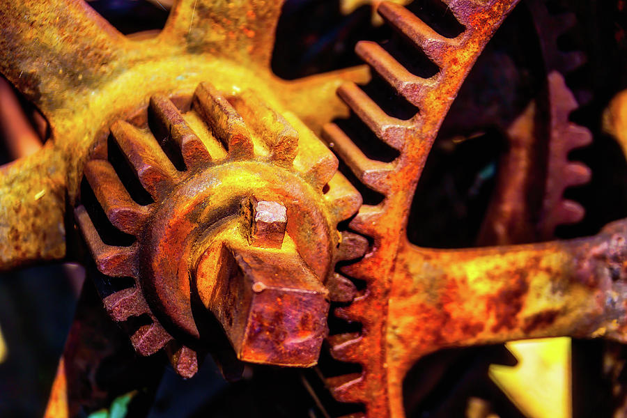 Tool Photograph - Rusting Train Yard Gear by Garry Gay