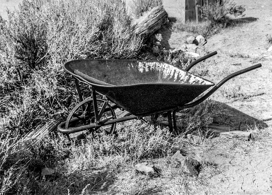 Rusting Wheelbarrow, Bodie Ghost Town Photograph by Gene Parks