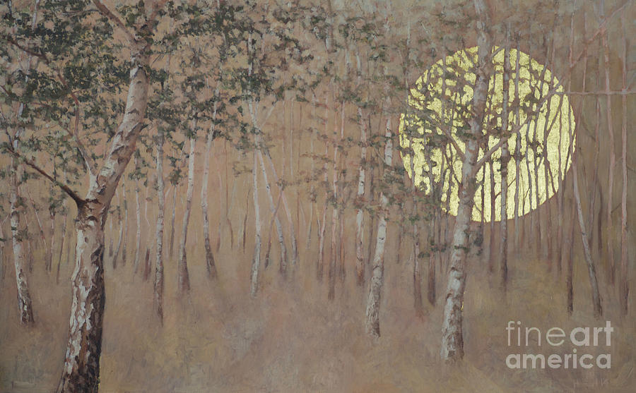Rustling leaves Painting by Angus Hampel