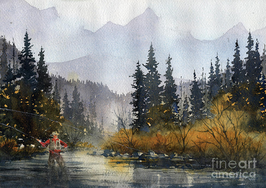 Rustons River Painting by Tim Oliver