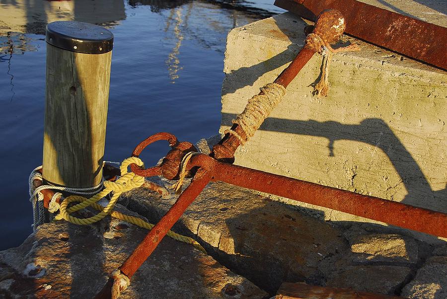 Rusty Anchor Photograph by AnnaJanessa PhotoArt