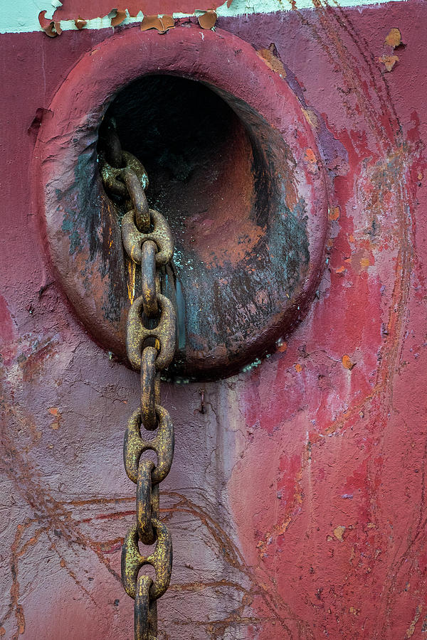 Architecture Photograph - Rusty Anchor chain by Paul Freidlund