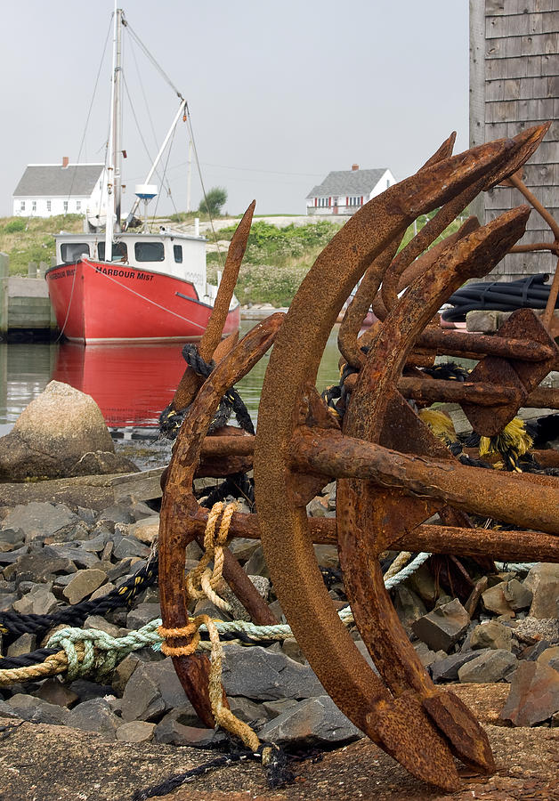 Rusty Anchors Photograph by Steve Somerville