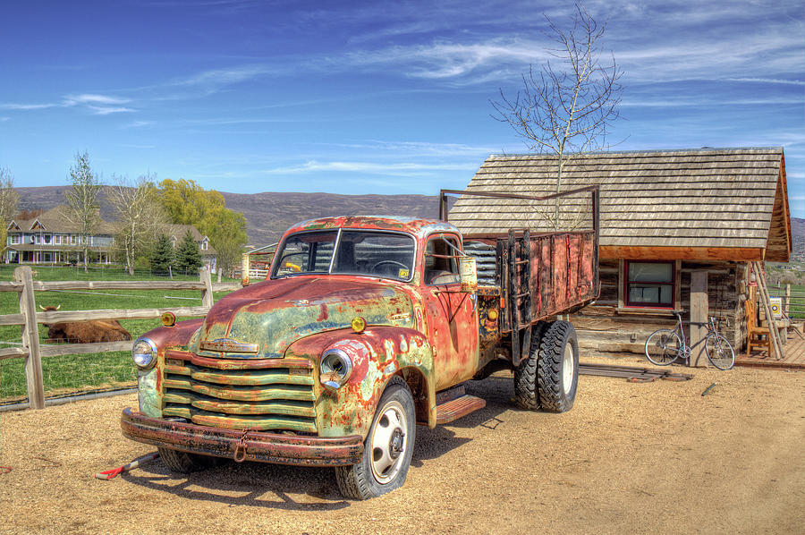 Rusty And Colorful Truck Photograph by Joan Escala-Usarralde