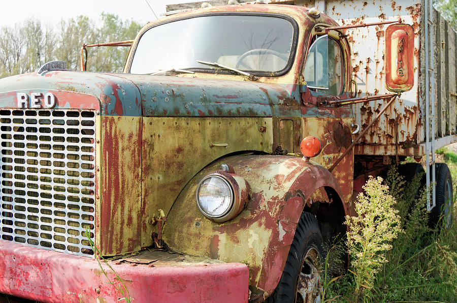 Rusty and crusty Reo Truck Photograph by Nick Mares