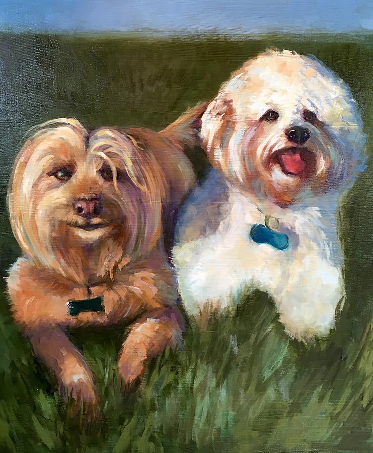 Rusty And Patches Painting by Cynthia Mozingo Rusty And Patches Painting by Cynthia Mozingo