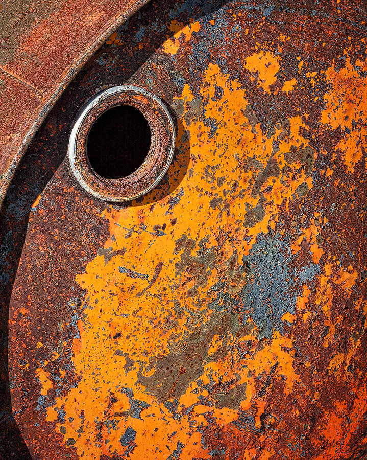 Rusty Barrel Top Photograph by Stuart Litoff