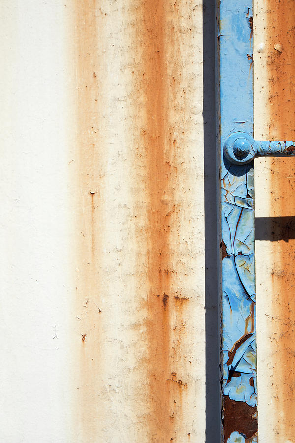 Rusty Blue And White Photograph by Karol Livote