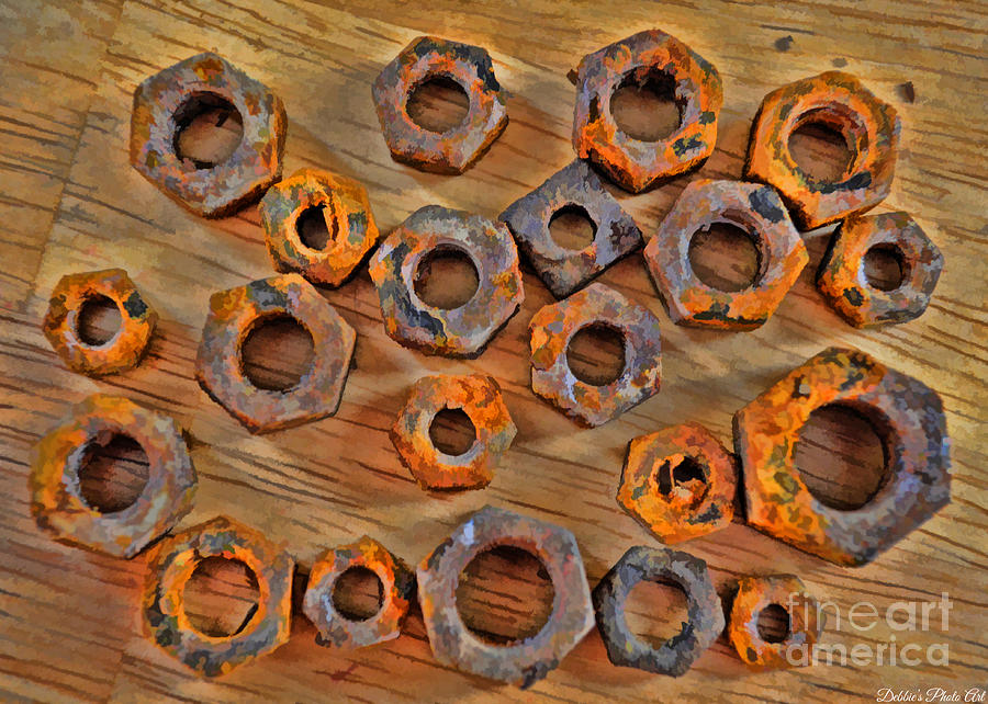 Rusty Bolts 3 Photograph by Debbie Portwood
