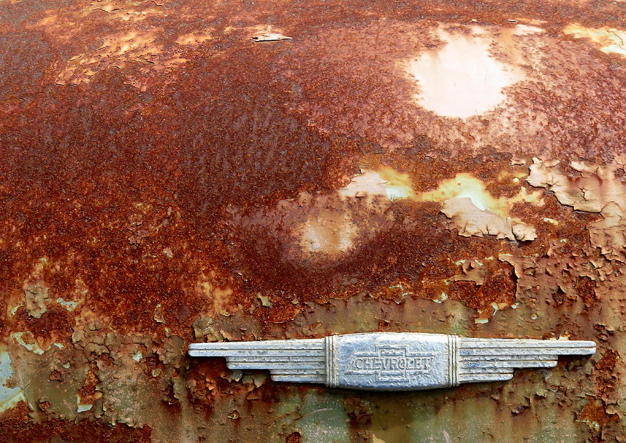 Rusty Chevy Photograph by Guy Pettingell