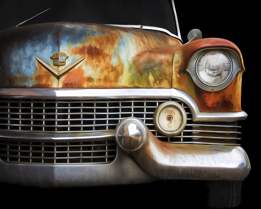 Rusty Classic Cadillac Photograph by Steven Michael