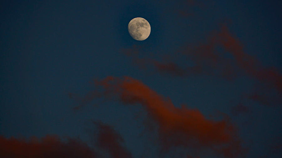 Rusty Cloud Moon Photograph by Lawrence S Richardson Jr