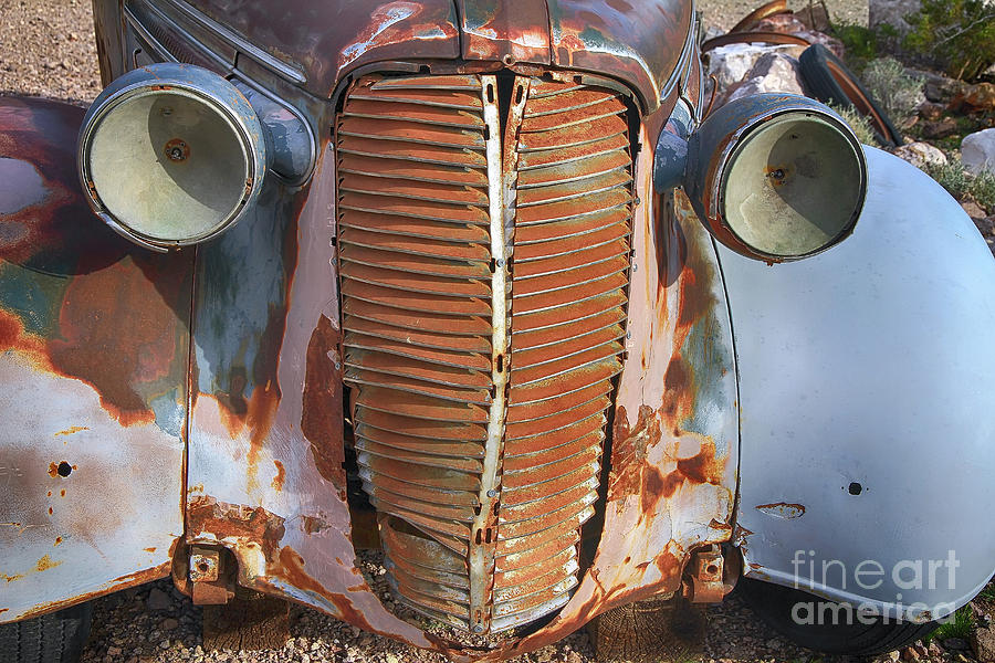Car Photograph - Rusty Dodge by Teresa Zieba