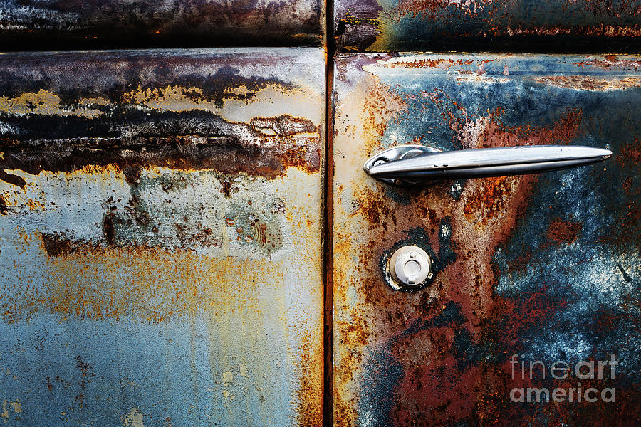 Blue Rusty Door  Photograph by M G Whittingham