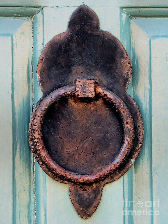 Rusty Door Knocker Photograph by Janice Drew