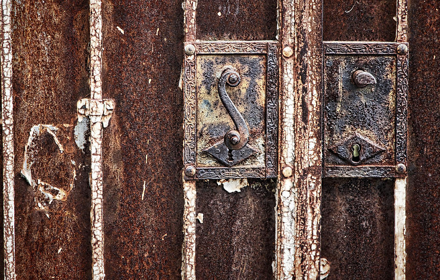 Rusty Door Lock - Croatia Photograph by Stuart Litoff