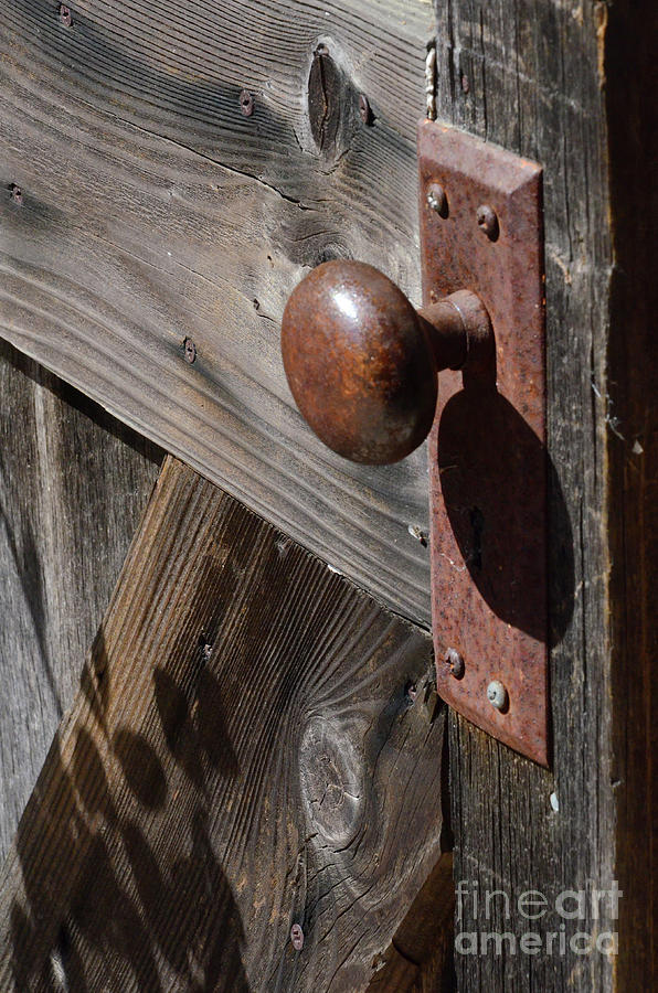 Rusty Doorknob  Photograph by Debby Pueschel