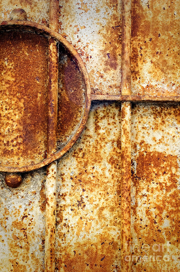 Abstract Photograph - Rusty gate detail by Silvia Ganora