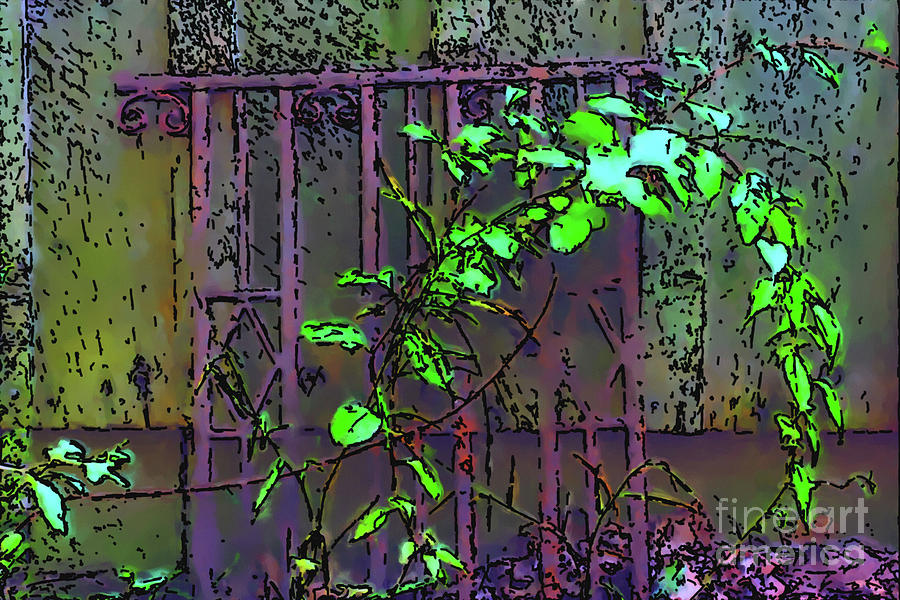 Rusty Gate Digital Art by Smilin Eyes Treasures