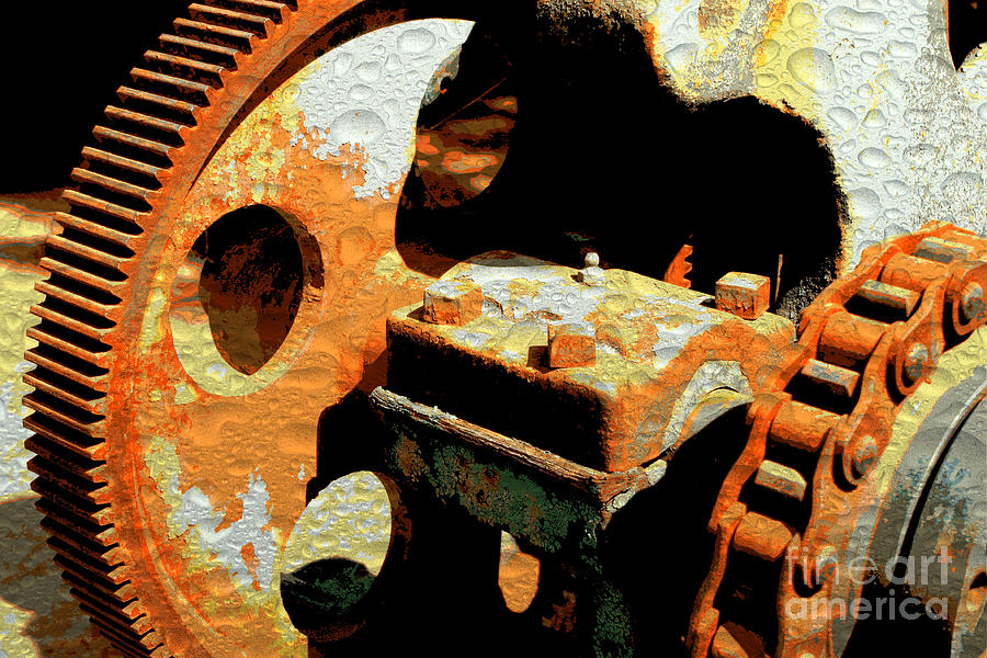 Rusty Gears Photograph by Carol Groenen