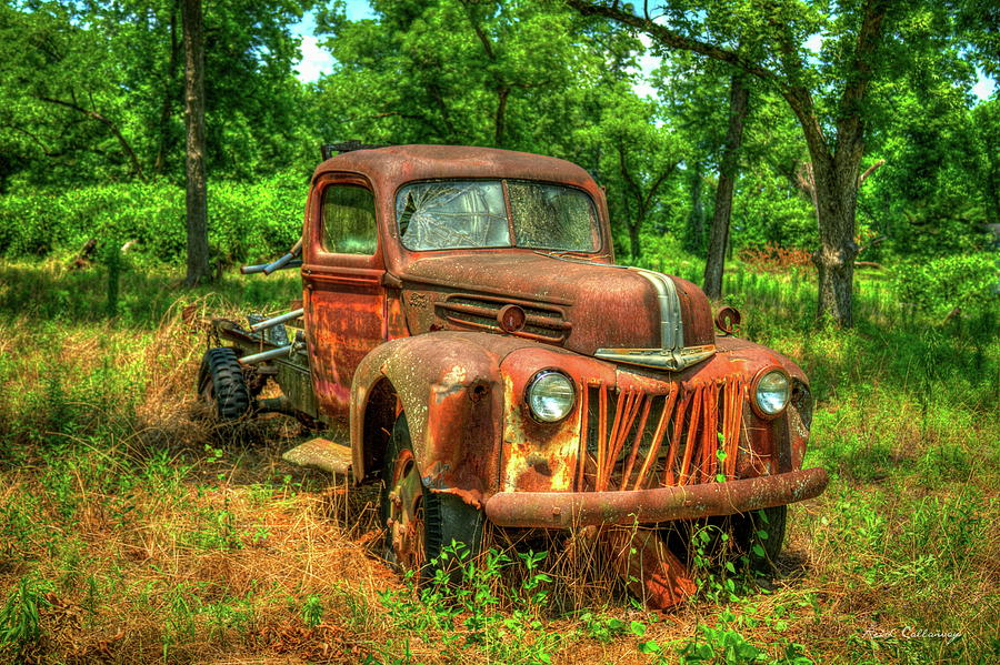 Rusty Gold 1947 Ford Stakebed Truck Art Photograph by Reid Callaway ...