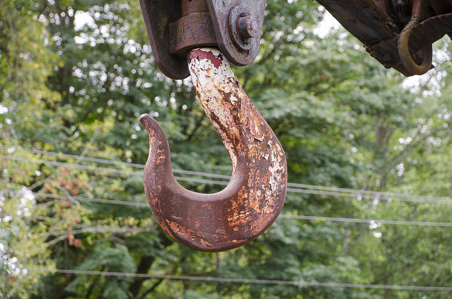 Rusty Hook Photograph by Erik Burg