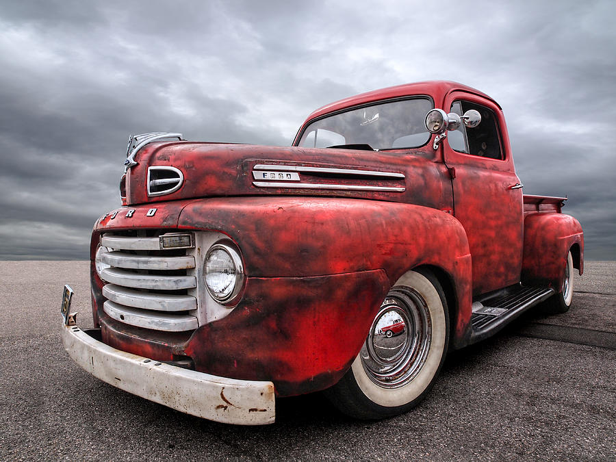 Ford Truck Photograph - Rusty Jewel - 1948 Ford by Gill Billington
