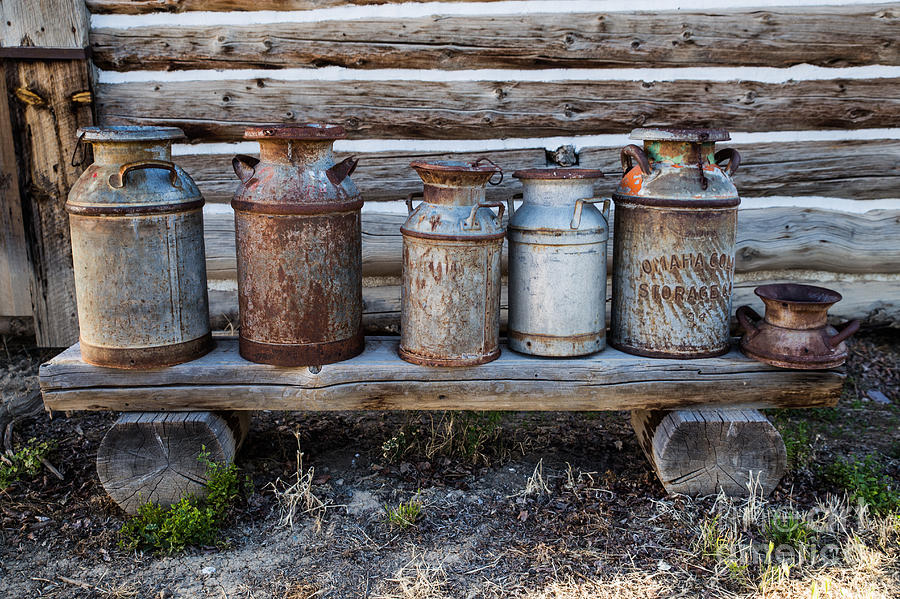 Rusty Milk Cans Photograph by Lynn Sprowl