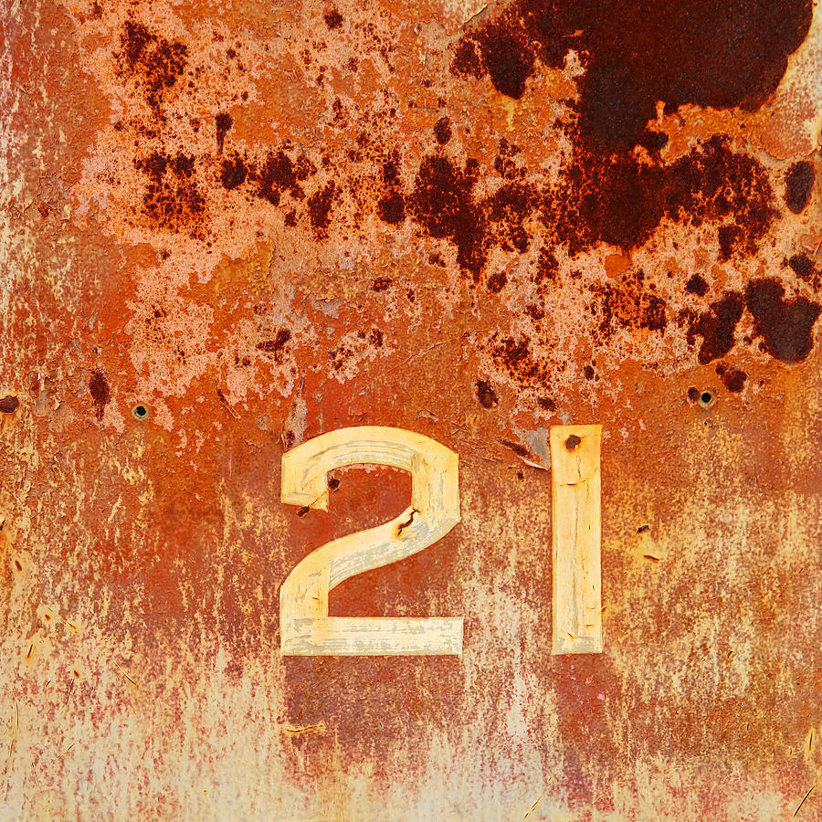 Rusty Number 21 Photograph by Art Block Collections