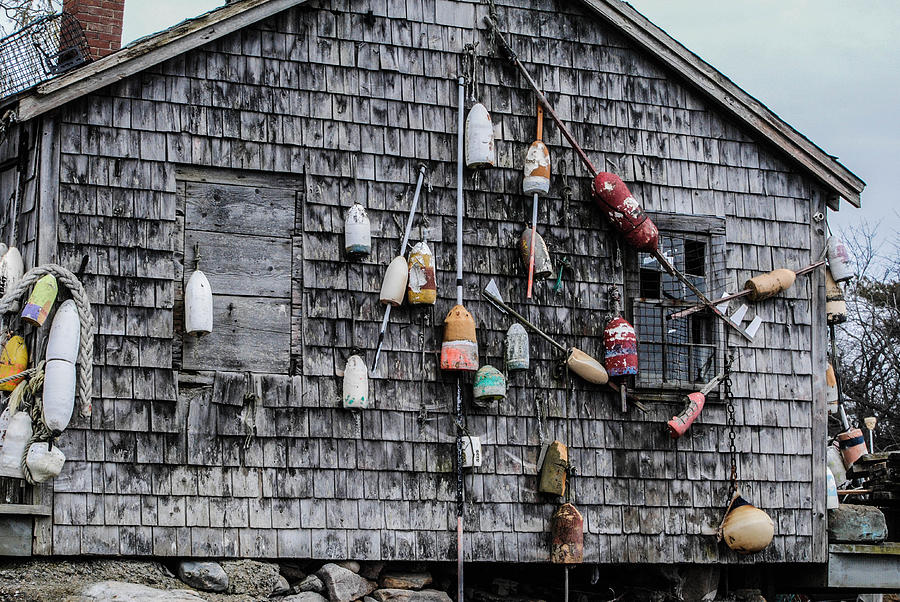 Rusty Old Fishing Shack In Bar Harbor Maine Photograph By Linda Howes