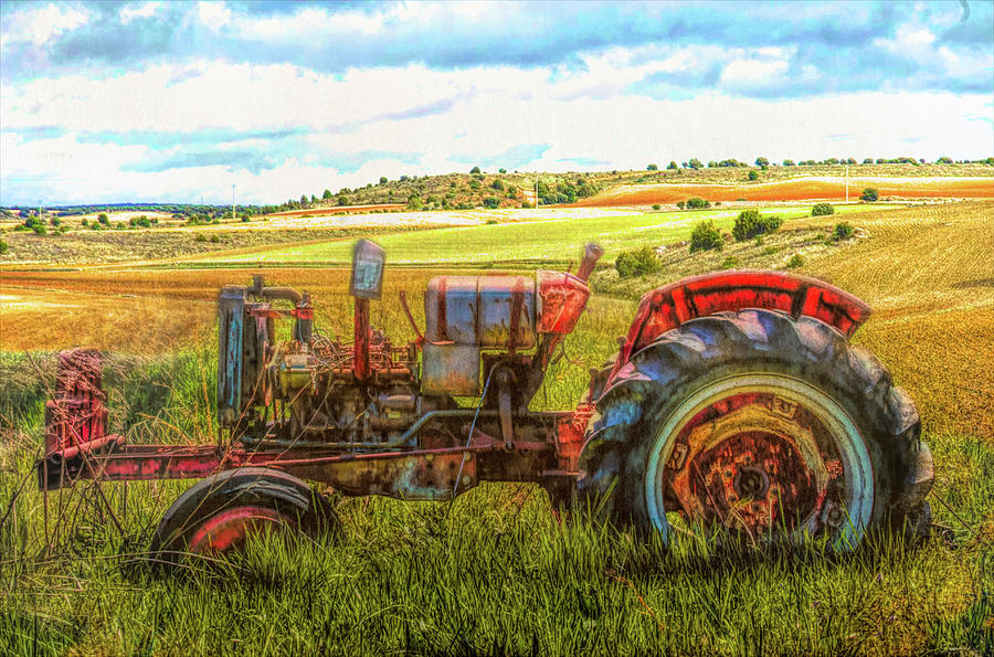 Rusty Old Red Photograph by Debra and Dave Vanderlaan