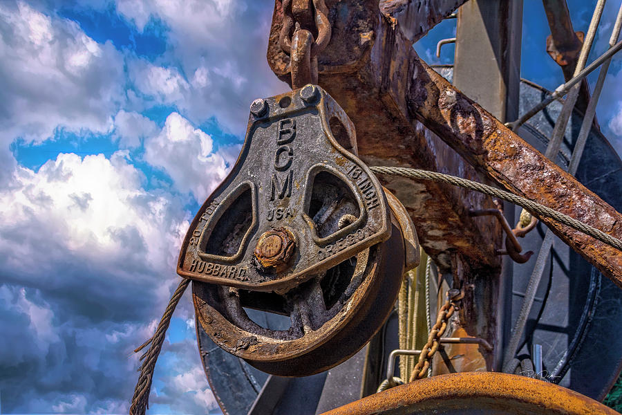 Rusty Pulley Photograph by Bill Posner