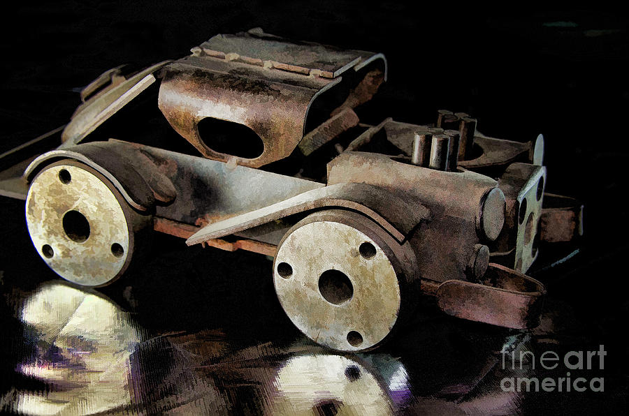 Rusty Rat Rod Toy Photograph by Wilma Birdwell