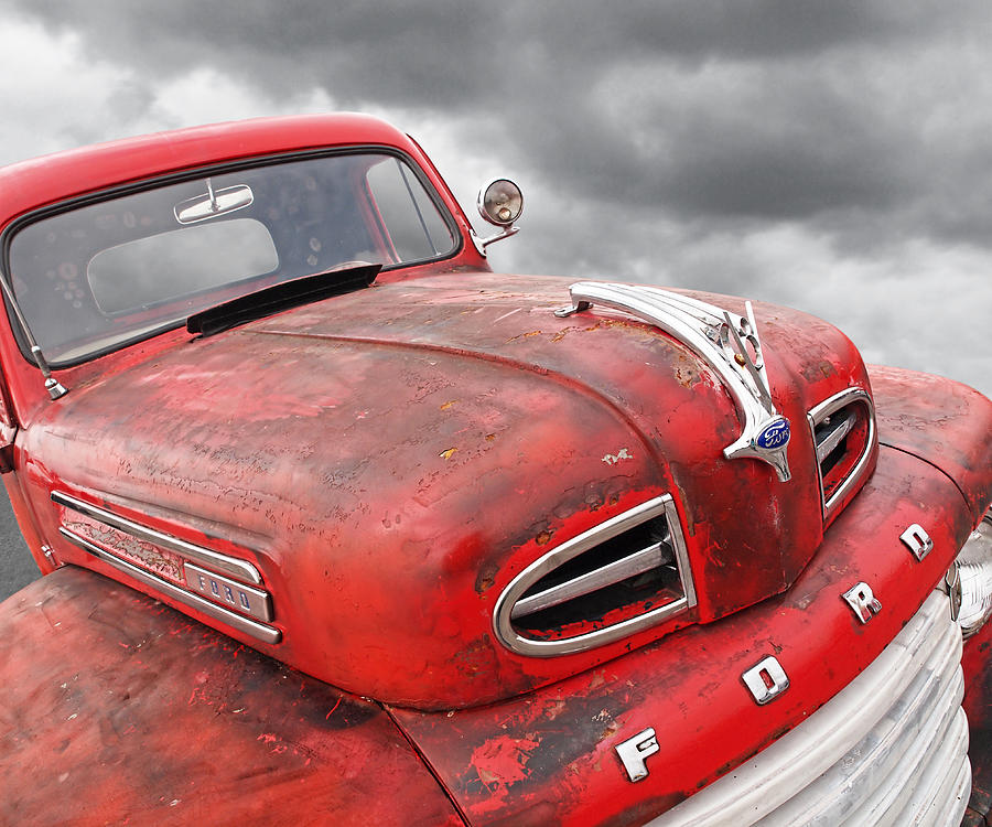 Rusty Red 48 Ford V8 Photograph by Gill Billington