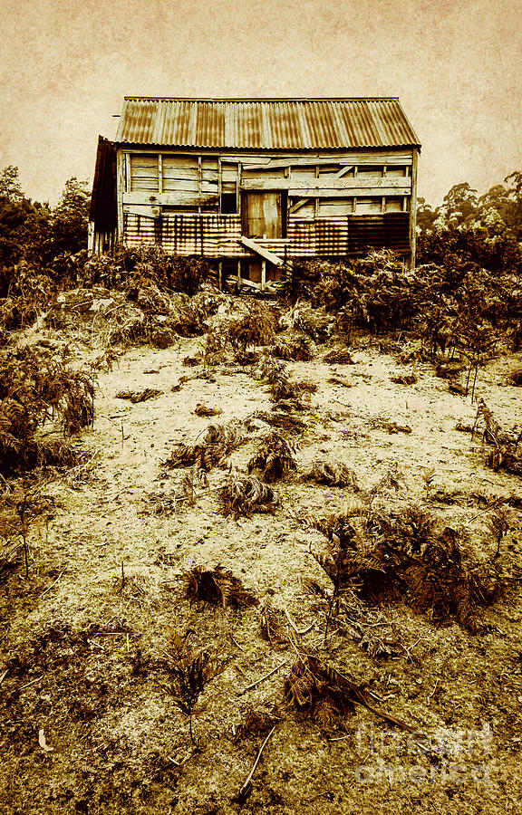 Vintage Photograph - Rusty rural ramshackle by Jorgo Photography