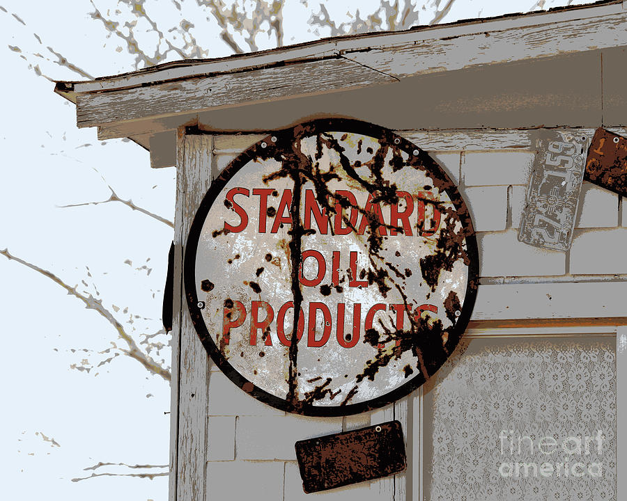 Rusty Standard Oil Products Sign Photograph by Catherine Sherman