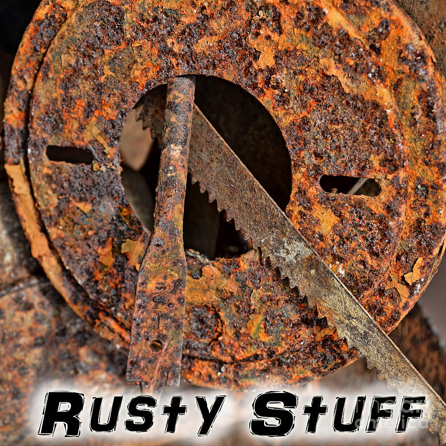 Rusty Stuff LOGO Photograph by Debbie Portwood