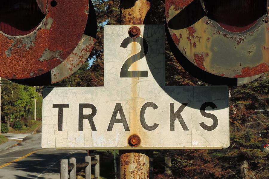 Rusty Tracks Photograph by Bill Tomsa