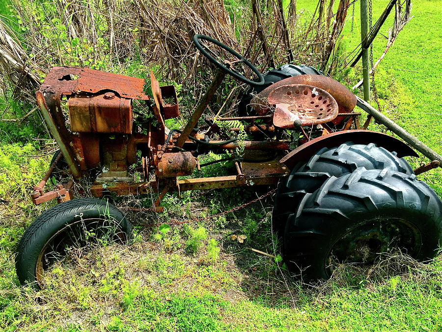 Rusty Tractor Photograph by Denise Mazzocco - Fine Art America