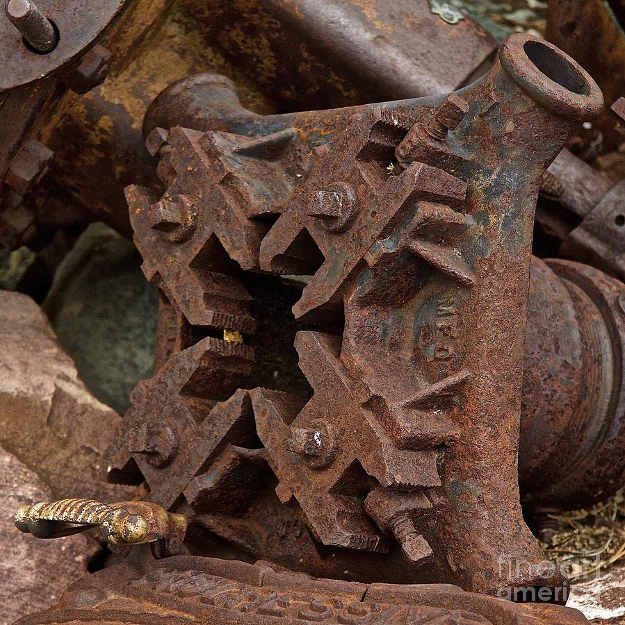 Abstract Photograph - Rusty truck parts by Anthony Jones