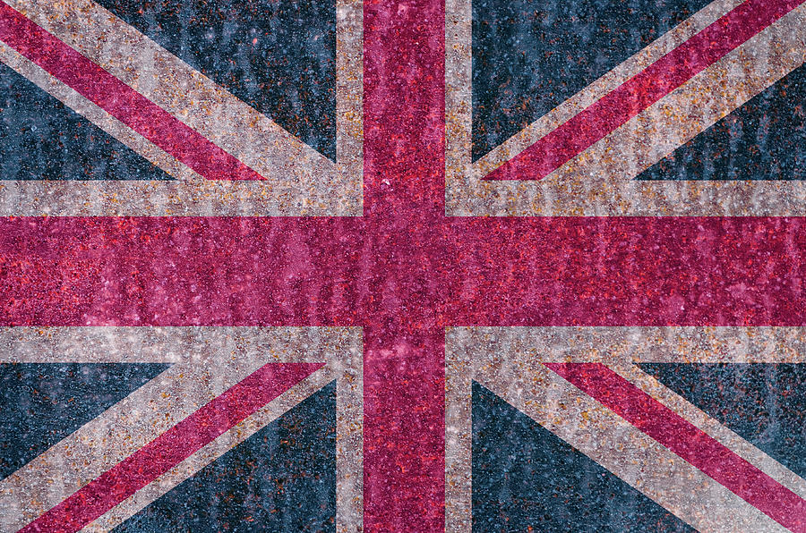 Rusty UK flag Photograph by Paulo Goncalves