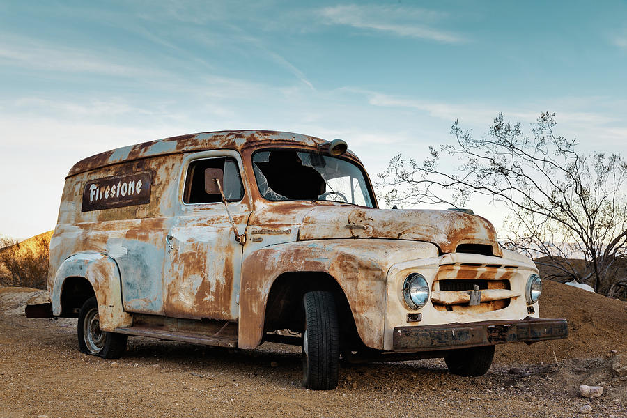 Summer Photograph - Rusty Vehicle by Evgeniya Lystsova