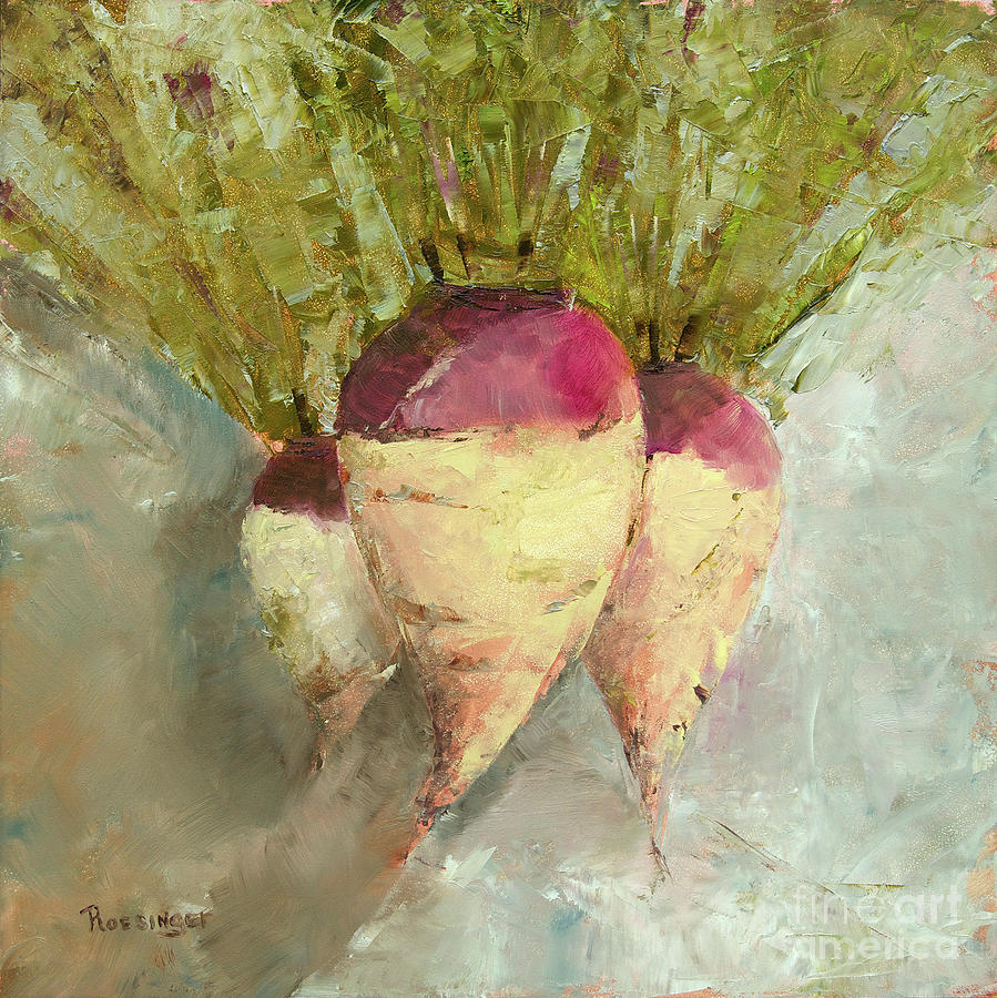 Vegetable Painting - Rutabagas by Paint Box Studio