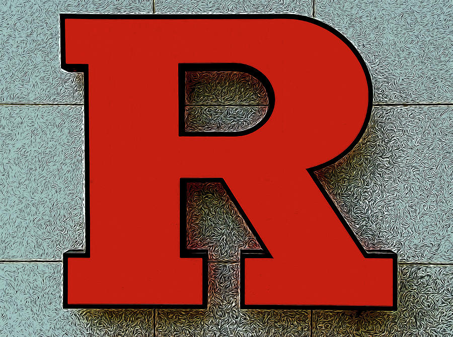 Rutgers Block R # 2 Photograph by Allen Beatty
