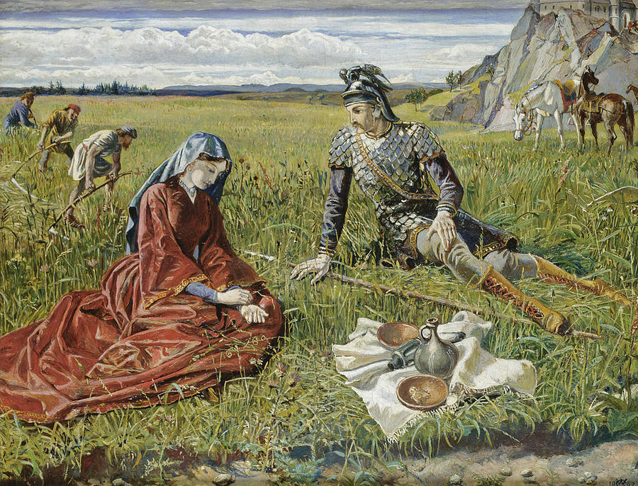 Ruth and Boaz Painting by Walter Crane
