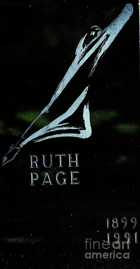 Ruth Page Photograph by David Bearden
