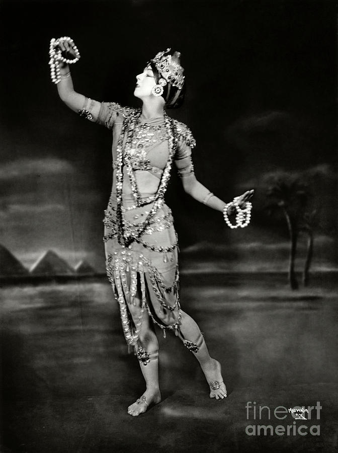 Ruth St. Denis in Radha 1906 - 1908 Photograph by Sad Hill - Bizarre Los Angeles Archive